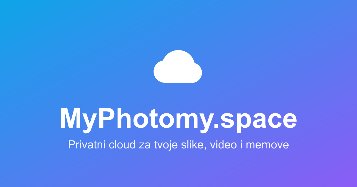 MyPhoto — Private Cloud Photo Storage & Backup